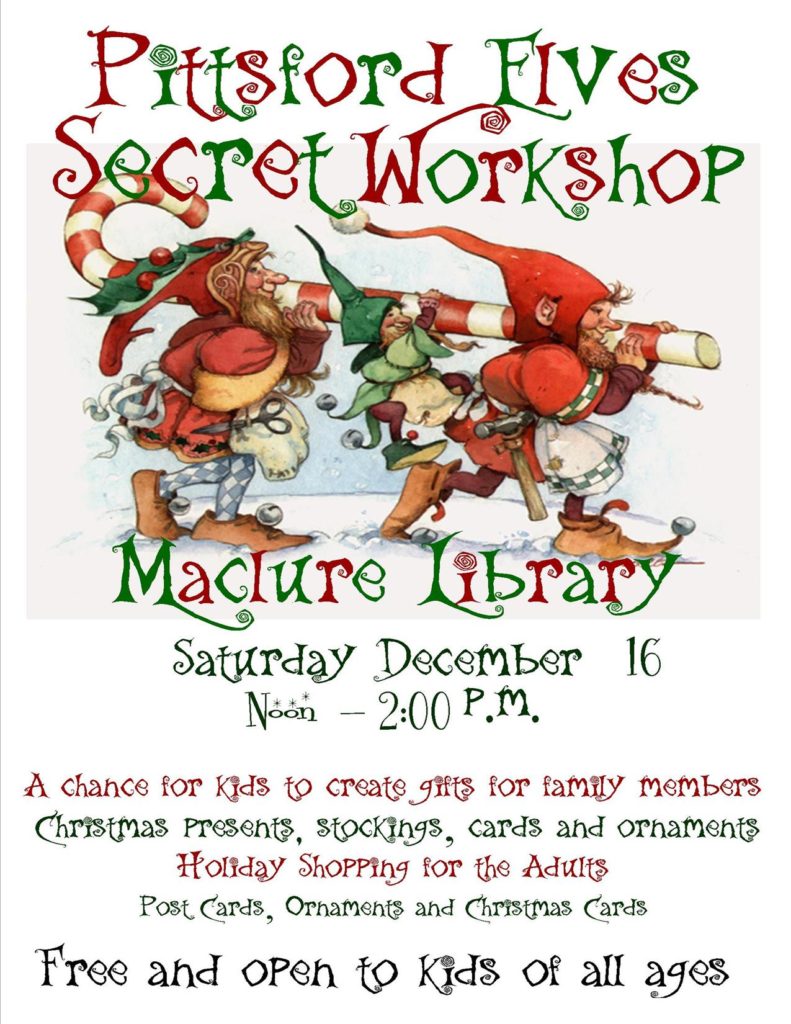 Pittsford Elves Secret Maclure Library